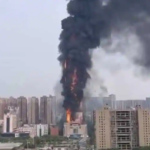 Massive fire in China