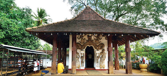 house dedicated to Buddha at the Devale.