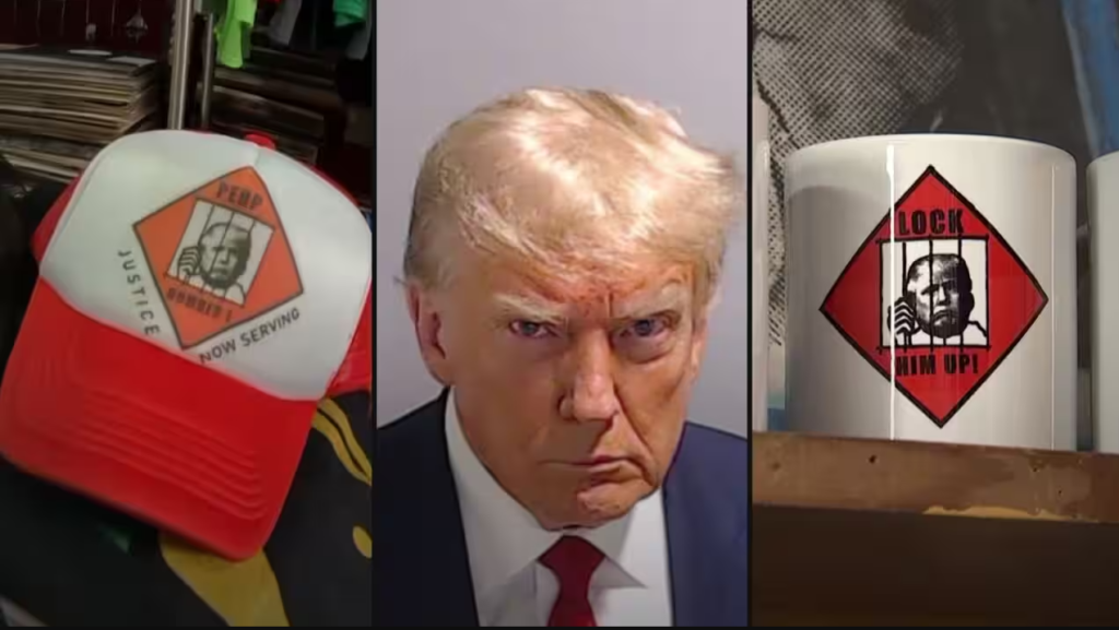 Donald Trump mugshot merchandise