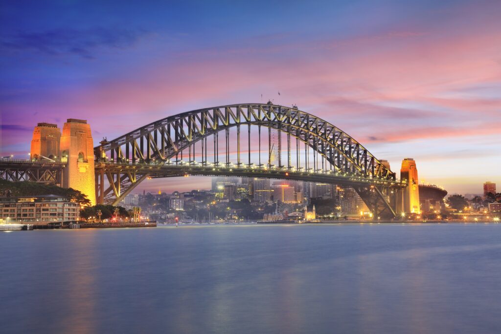 Sydney Harbour Bridge sunrise seng chye teo Getty