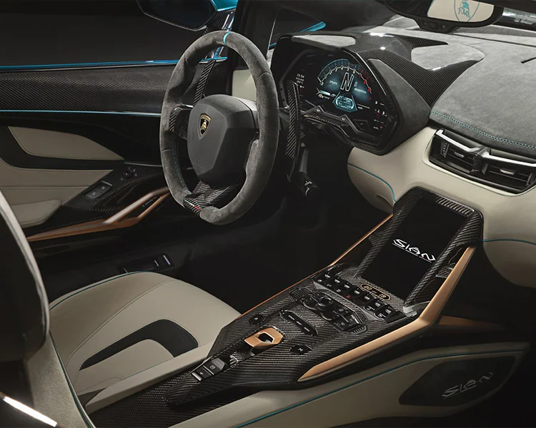 Lamborghini Sian Roadster interior